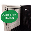 Slatwall Aisle Sign Holders, Straight Arm for Pegboard & Gondola