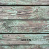 3D Textured Slatwall Panel 2' x 8' - Green Old Paint