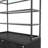 Deluxe  Wall Cash Wrap Storage Counter with Drawers and Shelves