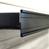 C Channel Shelf Molding  48" L Self Adhesive UPC Label Holder Black