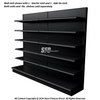 Black Gondola Shelving  Wall Add-On Units