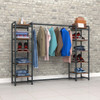 Grey Pipeline Double Shelf and Hangrail System