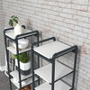 Grey Pipeline Vertical Etagere Display