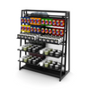 On Point 48" Floor Merchandiser Kit 8 with Hooks and Shelving Display
