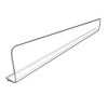 12" L Clear Self Adhesive Plastic Shelf Divider