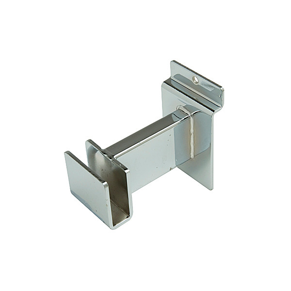Slatwall Rectangular Tube Holding Hang Rail Bracket, 3" or 12" Store