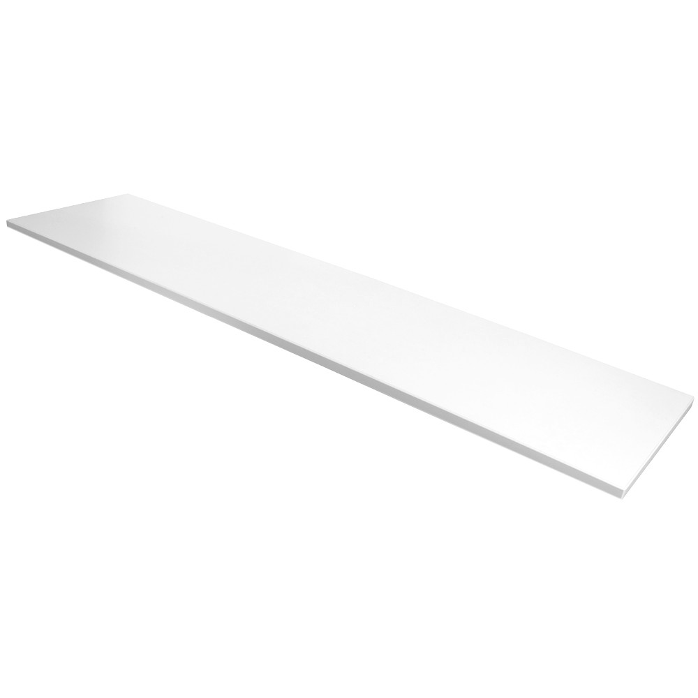 White Melamine Wood Shelf, 14" D x 48" L Store Fixtures Direct