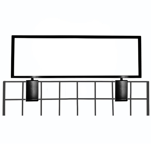22" L x 7" H Sign / Card Holder For Gridwall