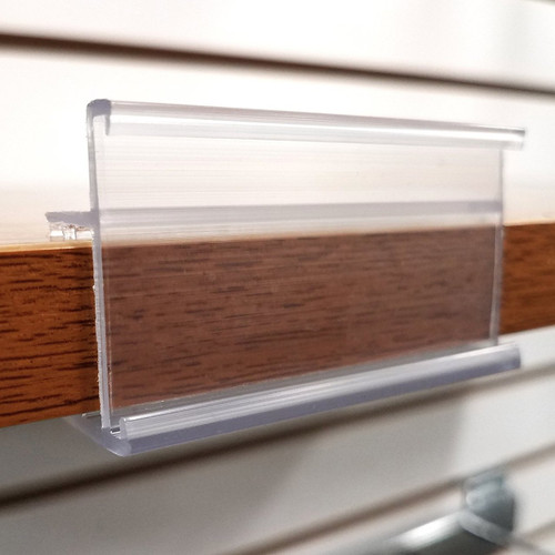 25 L Clear 34 Thick Wood Shelf Label Holder Store Fixtures Direct 