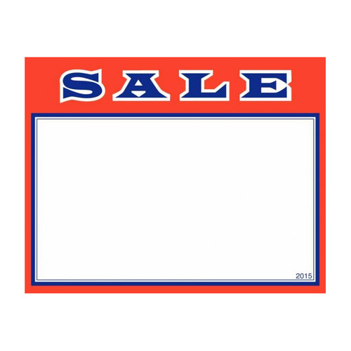 SALE Value Sale Sign Cards - 100 Pack