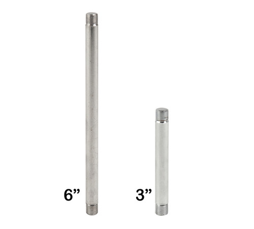 Threaded Stems For Retail Rack Sign Holders Chrome Store