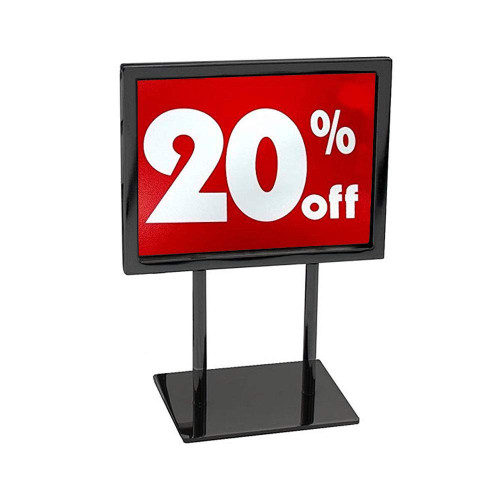 Countertop Deluxe Black 5.5" X 7" Sign Holder