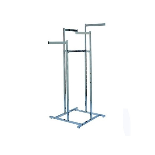 Heavy Duty 4 Way Clothing Rack Store Fixtures Direct