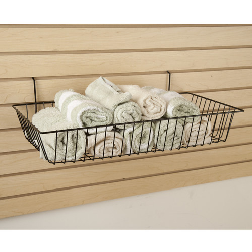 24" Shallow Retail Wire Baskets, 6 Pack