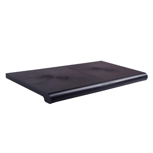 Black Plastic Bullnose Shelf, 15" D x 48" L