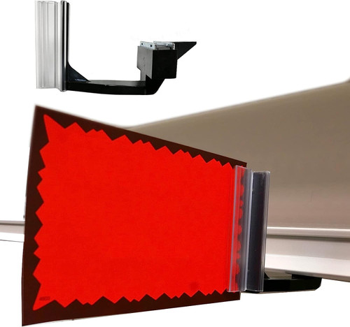 Magnetic Protruding Aisle Marker and Sign Holder