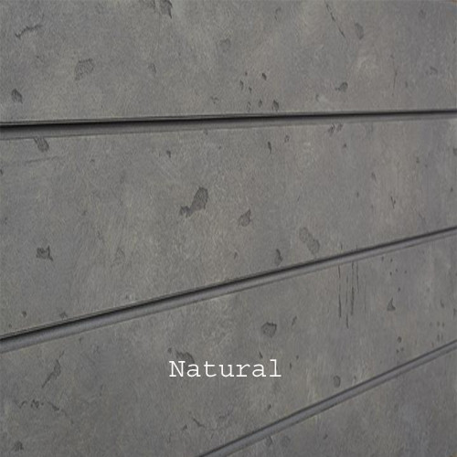 3D Textured Slatwall Panel 2' x 8' - Natural Cement Look
