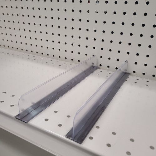 Plastic Clear Magnetic Shelf Dividers 1" or 3" H