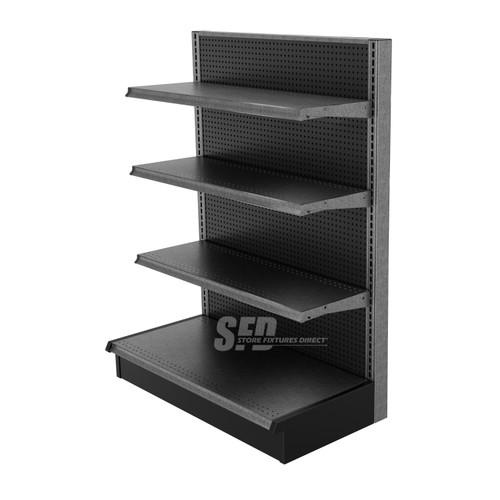 Silver Vein Gondola Shelving End Cap Units - 30" L Silver Vein Gondola Shelving End Cap Units - 30" L