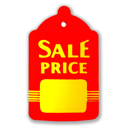 値下セール中です！ 1000 Large Red & Yellow Sale Price Tags - 1.75