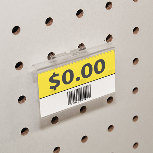 Pegboard UPC Label Holder Store Fixtures Direct