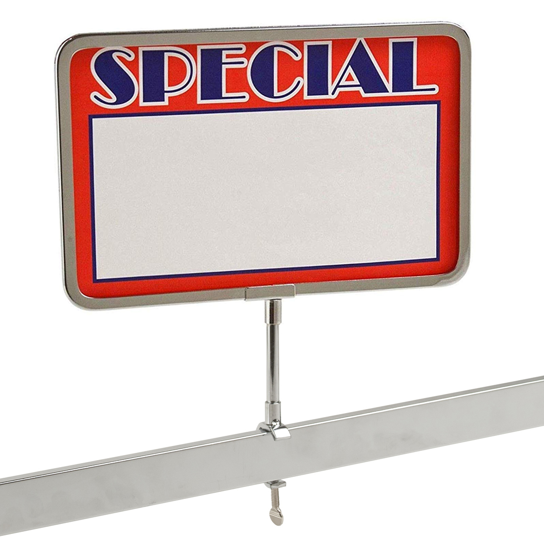Universal Retail Rack Sign Holder, 5 x 7 - Store Fixtures Direct
