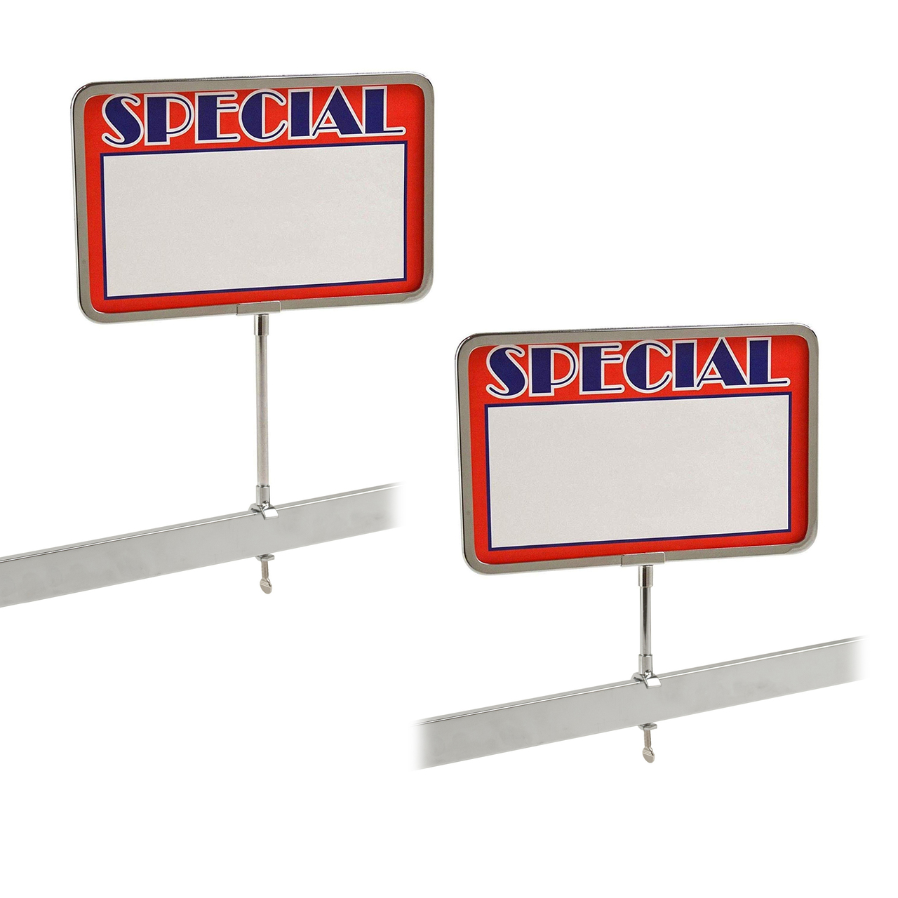 Retail Rack Acrylic Frame Magnetic Base Sign Holder, 7" X 11" Card Display, - 5