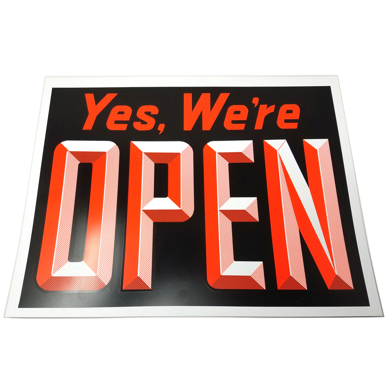 Yes We're Open & Closed Window Sign - Store Fixtures Direct