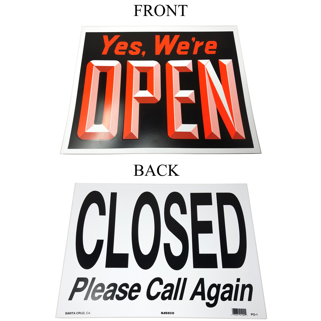 Yes We're Open & Closed Window Sign - Store Fixtures Direct