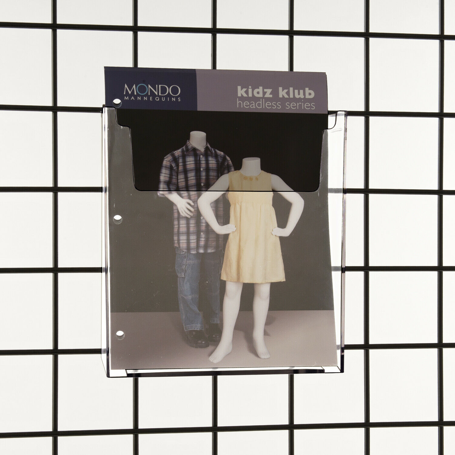 Gridwall Clear Acrylic Literature Holder Store Fixtures Direct