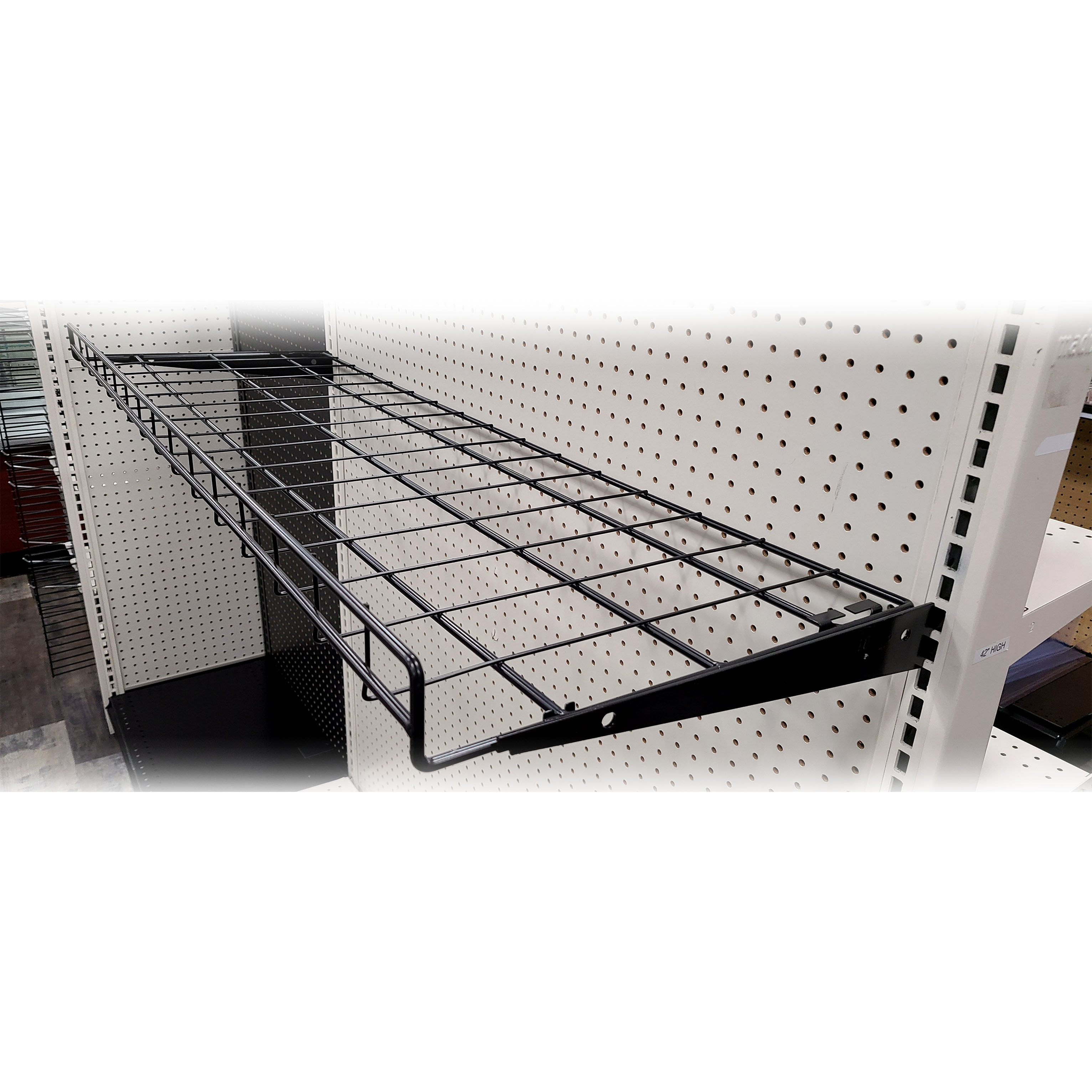 Heavy Duty Acrylic Gondola Shelf Fence, Clear Shelf Front Lip