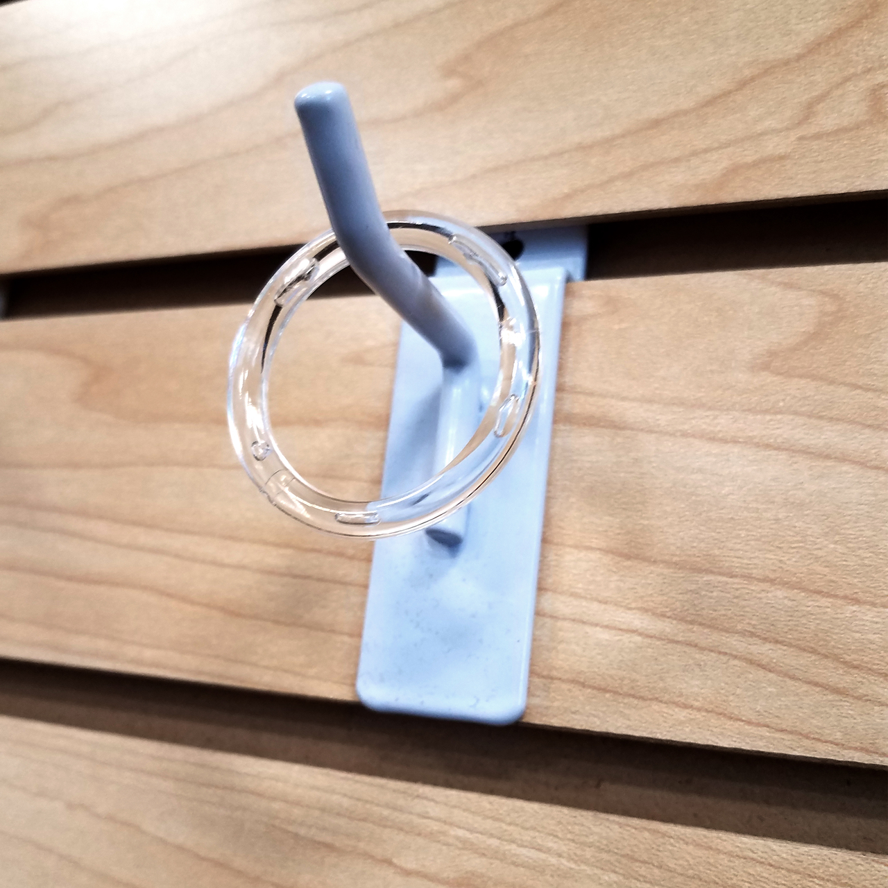 Clear Plastic Scarf Rings 3.25" Diameter Store Fixtures Direct