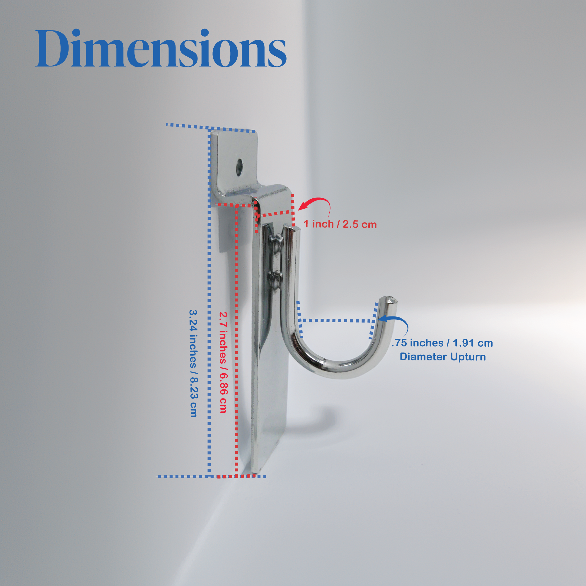 Slatwall J-Hook, J Shaped Utility Hanger - Store Fixtures Direct