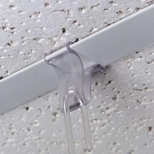 Plastic Drop Ceiling Grid Clips with 3/16 Diameter Hole - Store Fixtures  Direct