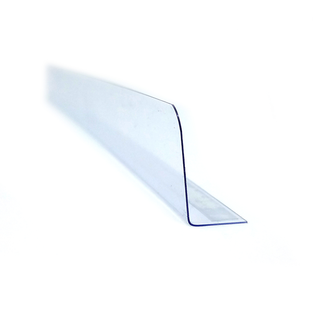 12 L Clear Self Adhesive Plastic Shelf Divider - Store Fixtures