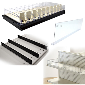 Plastic Shelf Dividers for RX, Pharmacy, Gondola, Wood Shelves