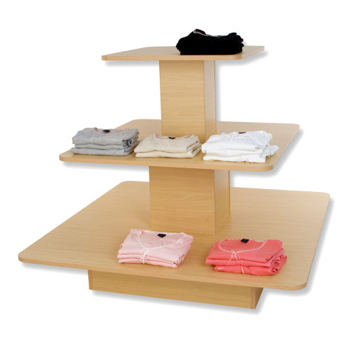 3 Tier Square Table - Store Fixtures Direct