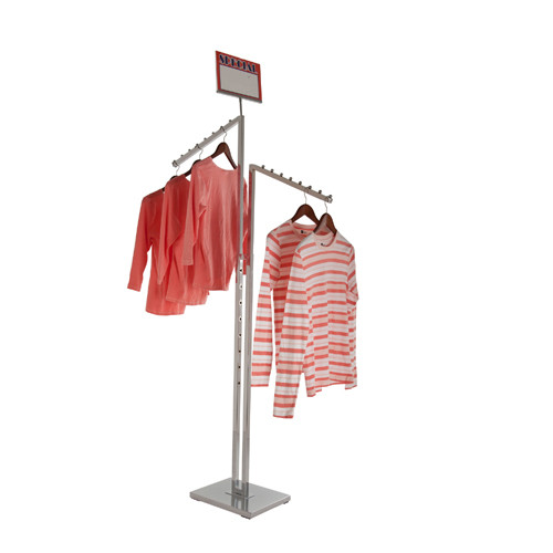 Adjustable 2-Way Waterfall Clothing Rack - Store Fixtures Direct