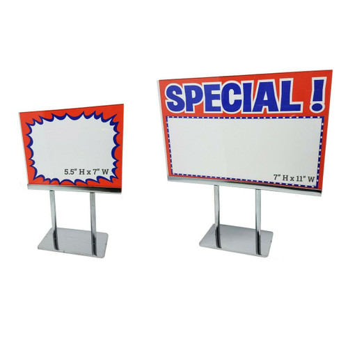 Countertop Acrylic Frame Sign Holders Store Fixtures Direct