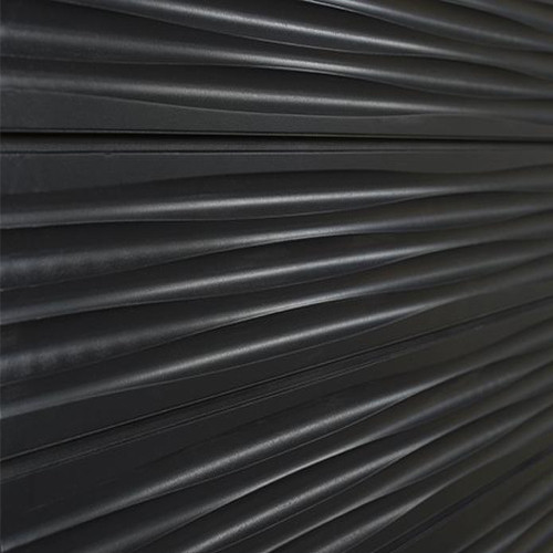 3D Textured Slatwall Panel 2' x 8' - Black Wave Design - Store