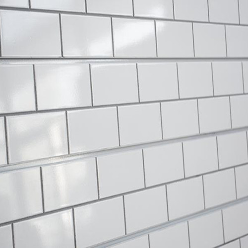 3d Textured Slatwall Panel 2 X 8 White Subway Tile Store Fixtures Direct 