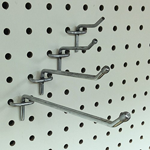 Zinc Assorted Pegboard Metal Hooks Bundle Pack Store Fixtures Direct