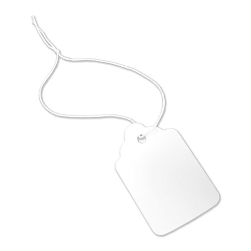 Blank White Price Tags, Strung – Stringfellow LLC