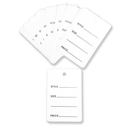 Price Tags Clothes Size Tags Coupon Tags Making Tag White - Temu