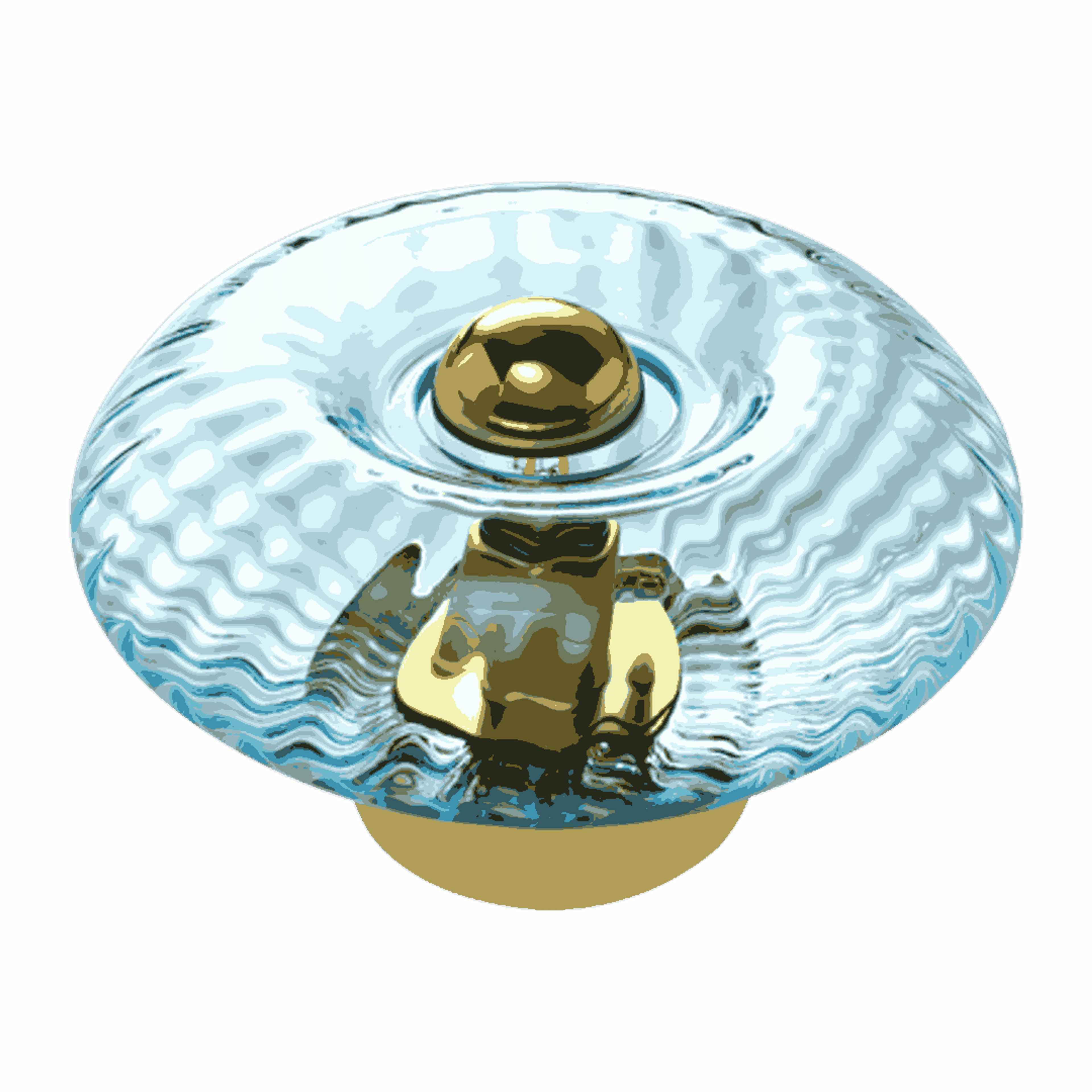 Grace Lampe de table  Aigue-Marine