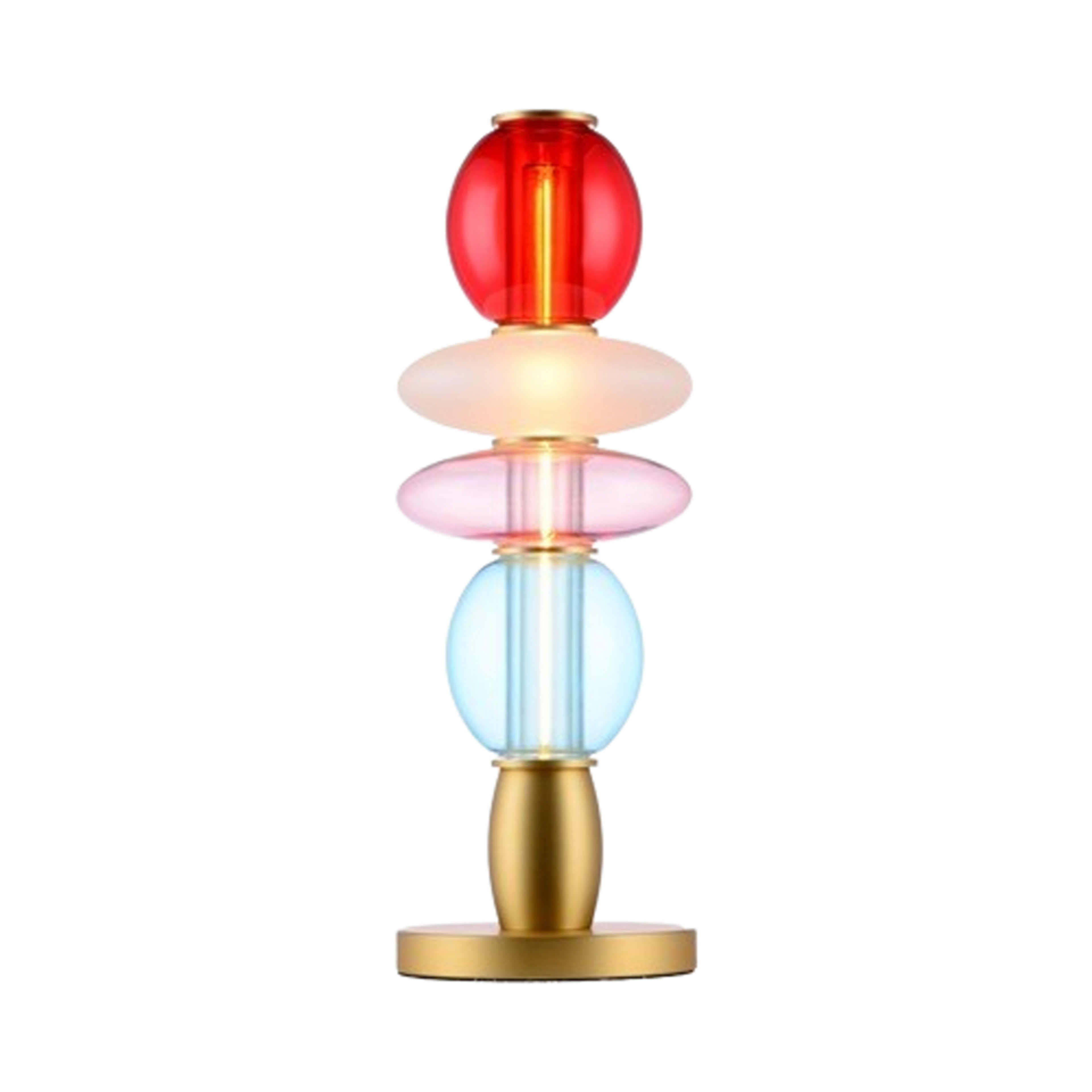 Léonor Lampe de table Rouge/Blanc/Rose/Bleu