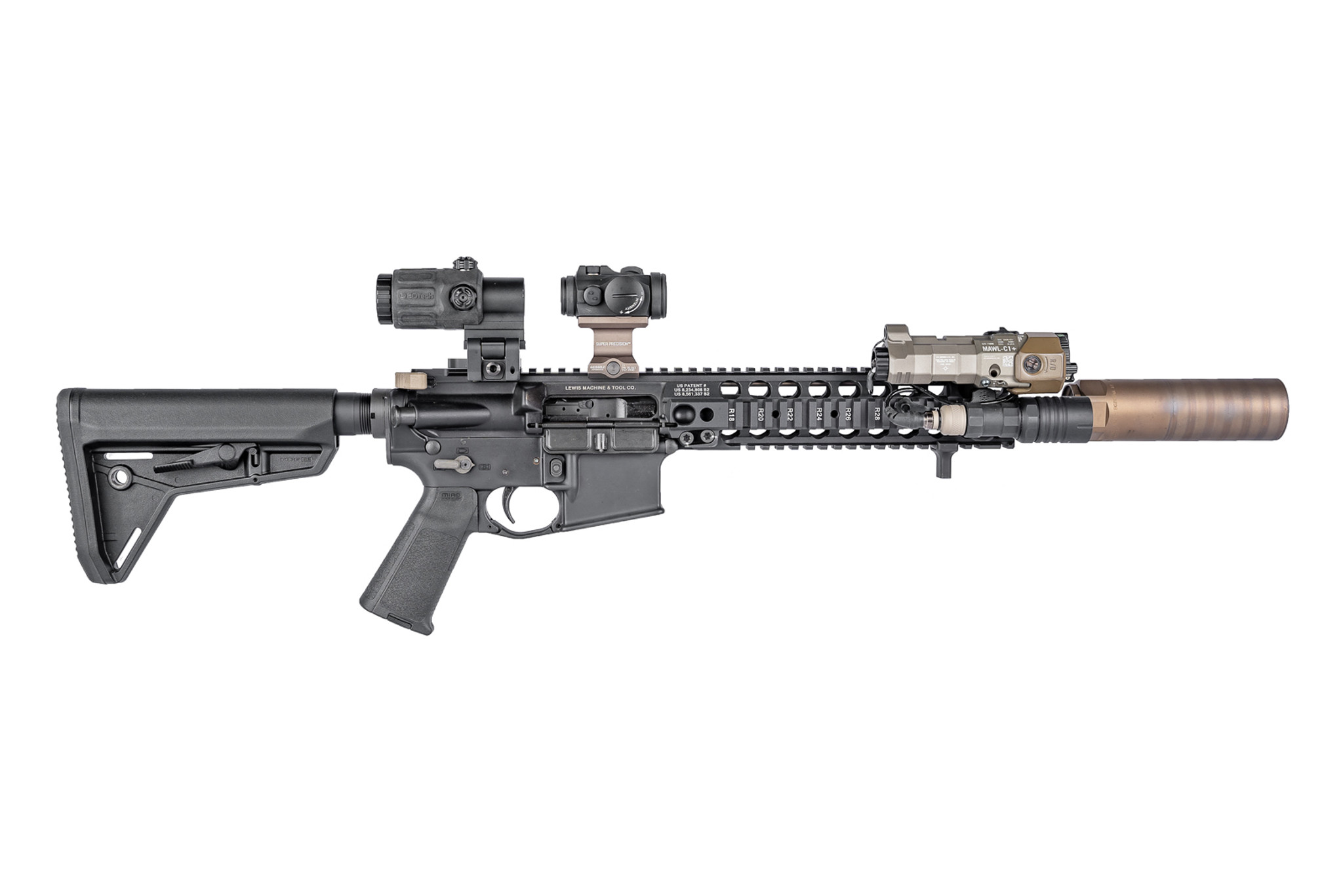 Picatinny Side Scout Mount ATPIAL PEQ15 LA5 DBAL Surefire
