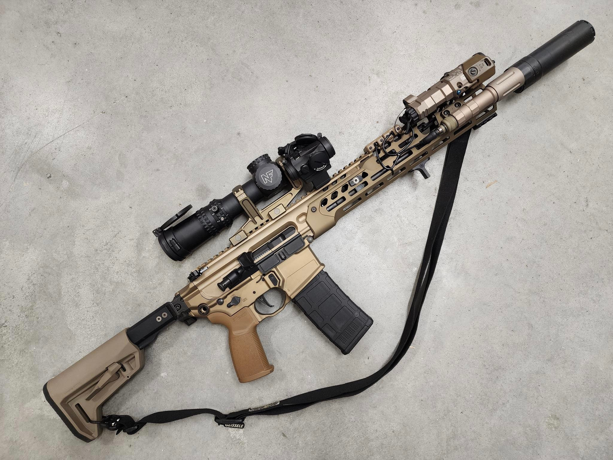 Arisaka Offset Scout Mount Picatinny レプリカ BK Surefire Scout
