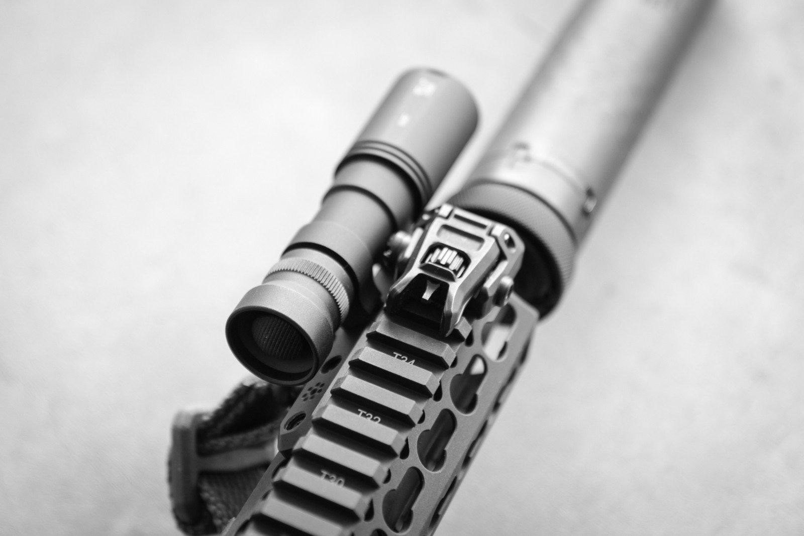 KeyMod Inline Scout Mount Surefire M300 M600 Streamlight Protac