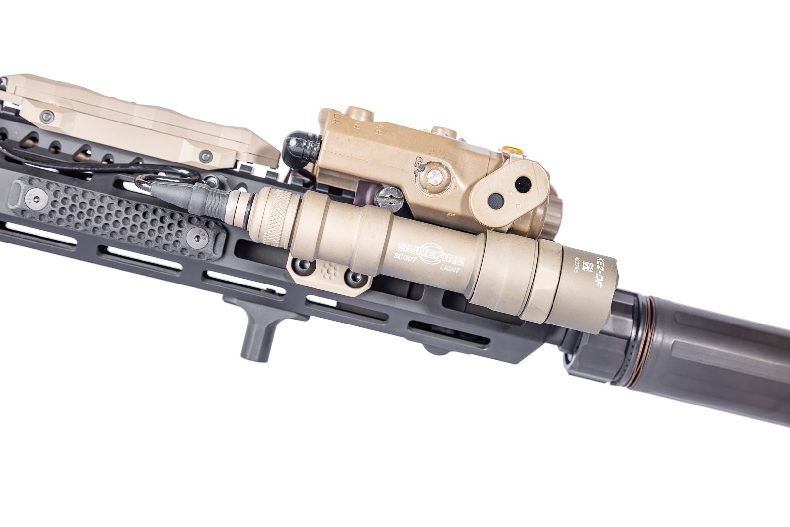 KeyMod Side Scout Mount ATPIAL PEQ15 LA5 DBAL Surefire